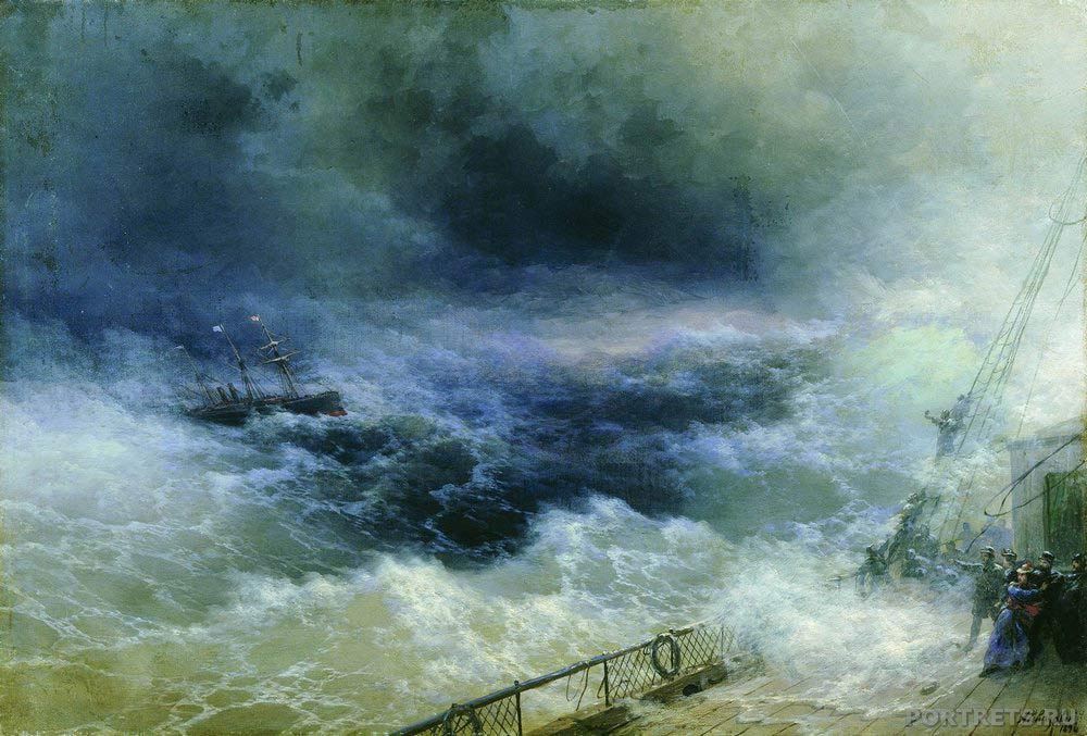 Картина Айвазовского. Океан. 1896