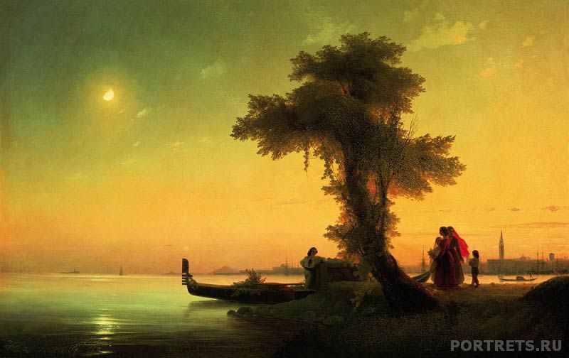 Айвазовский. Вид на венецианскую лагуну. 1841
