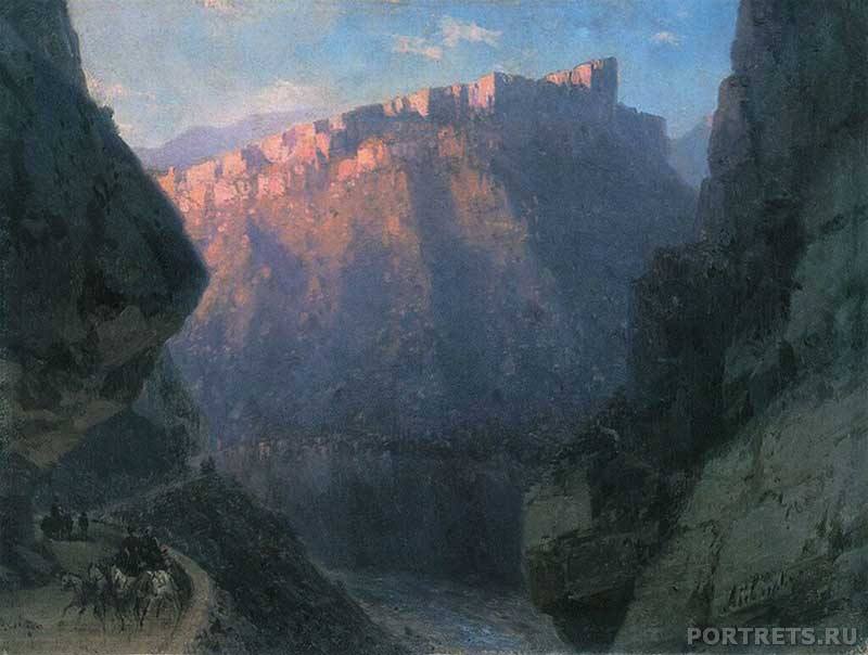Айвазовский. Дарьяльское ущелье 1868