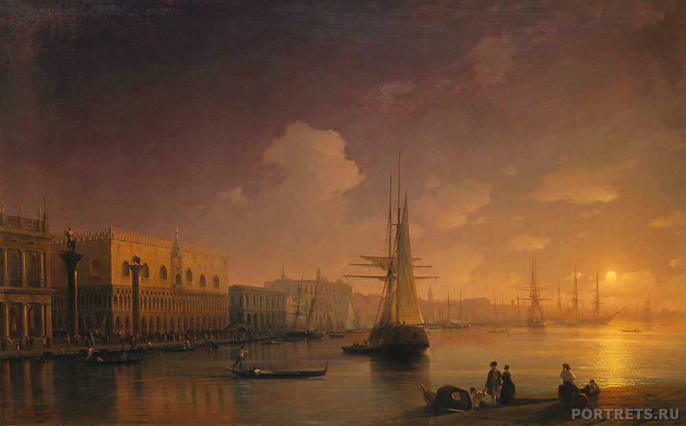 Картина Айвазовского Венецианская ночь