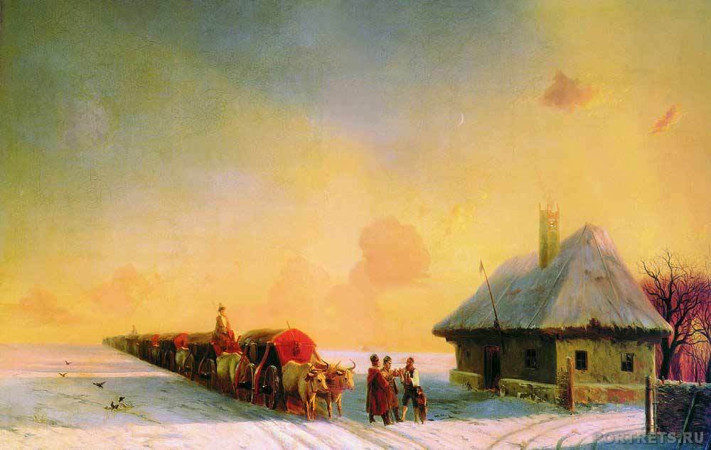 Айвазовский. Чумаки в Малороссии 1870-1880-е