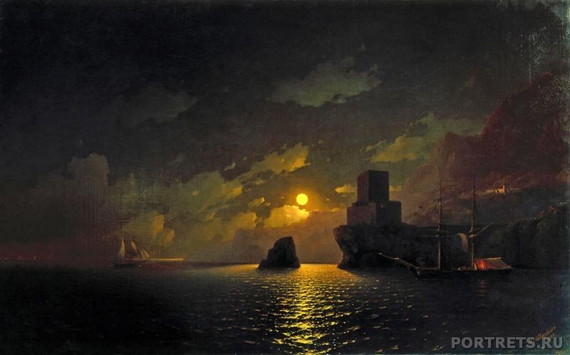 Картины на заказ. Лунная ночь. 1849