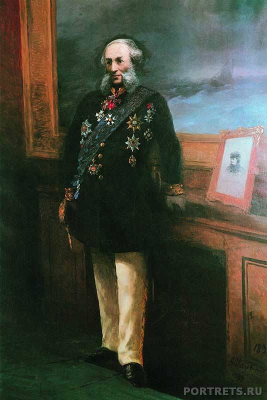 Портрет в образе по фото на холсте. Айвазовский. Автопортрет. 1892