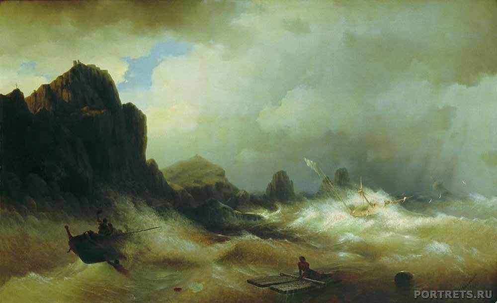 Айвазовский. Кораблекрушение. 1843