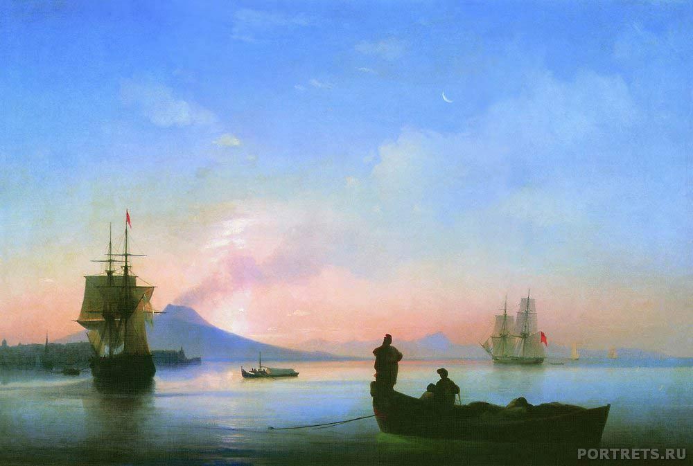 Айвазовский. Неаполитанский залив утром. 1843