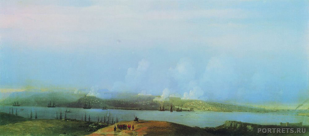 Айвазовский. Осада Севастополя. 1859