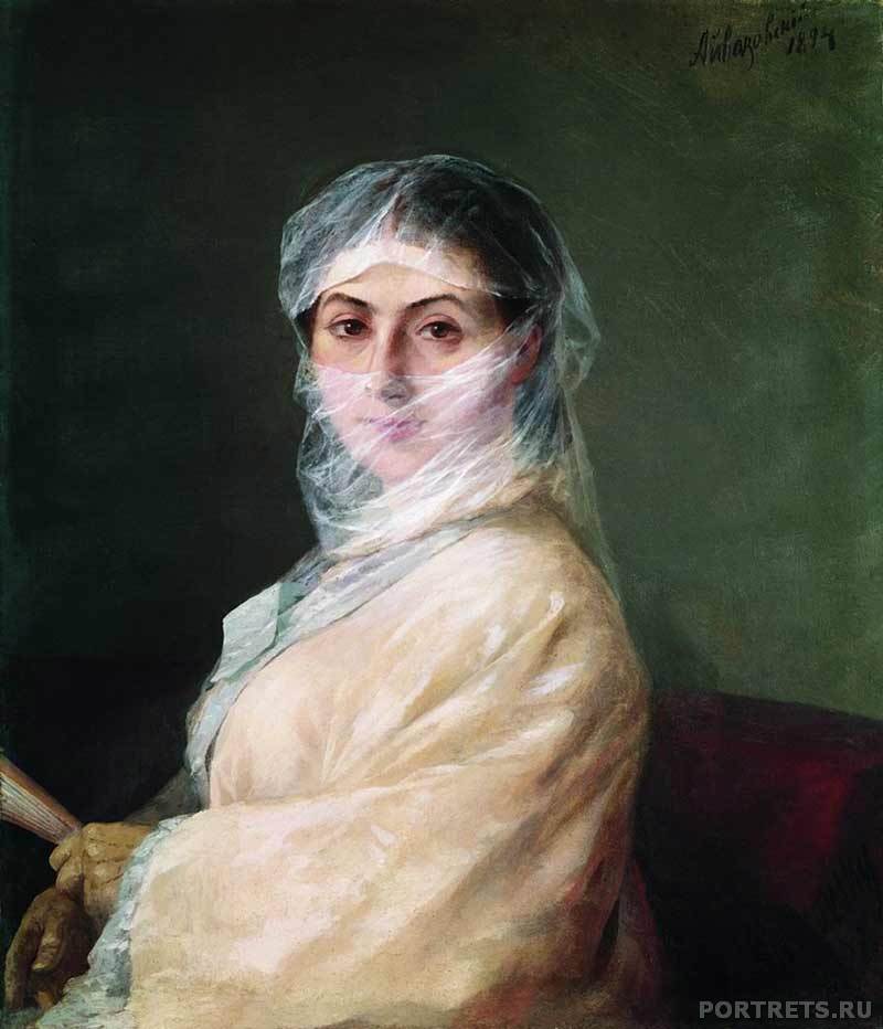Айвазовский. Портрет жены художника Анны Бурназян