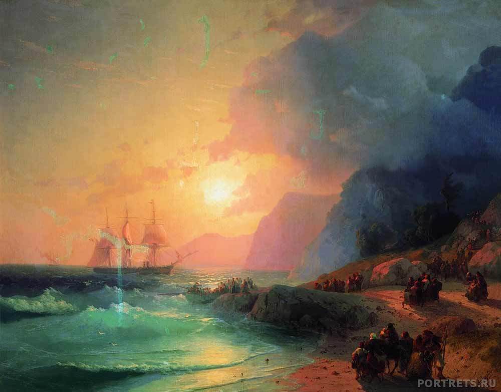 Картина Айвазовского. На острове Крит