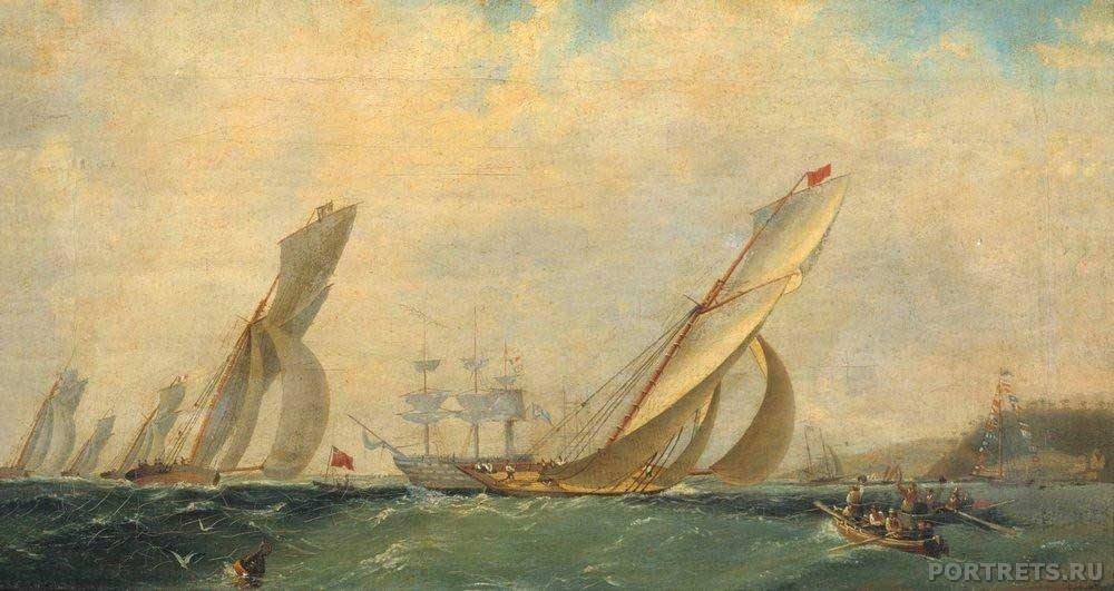 Картинки фрегатов и кораблей на фоне моря