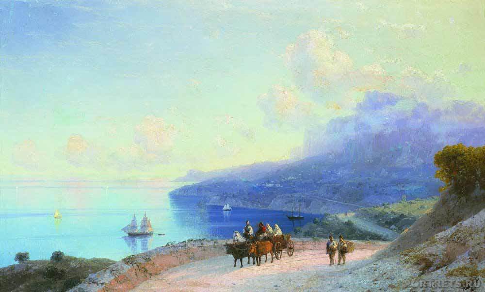 Айвазовский. Морской берег (Крымское побережье у Ай-Петри). 1890