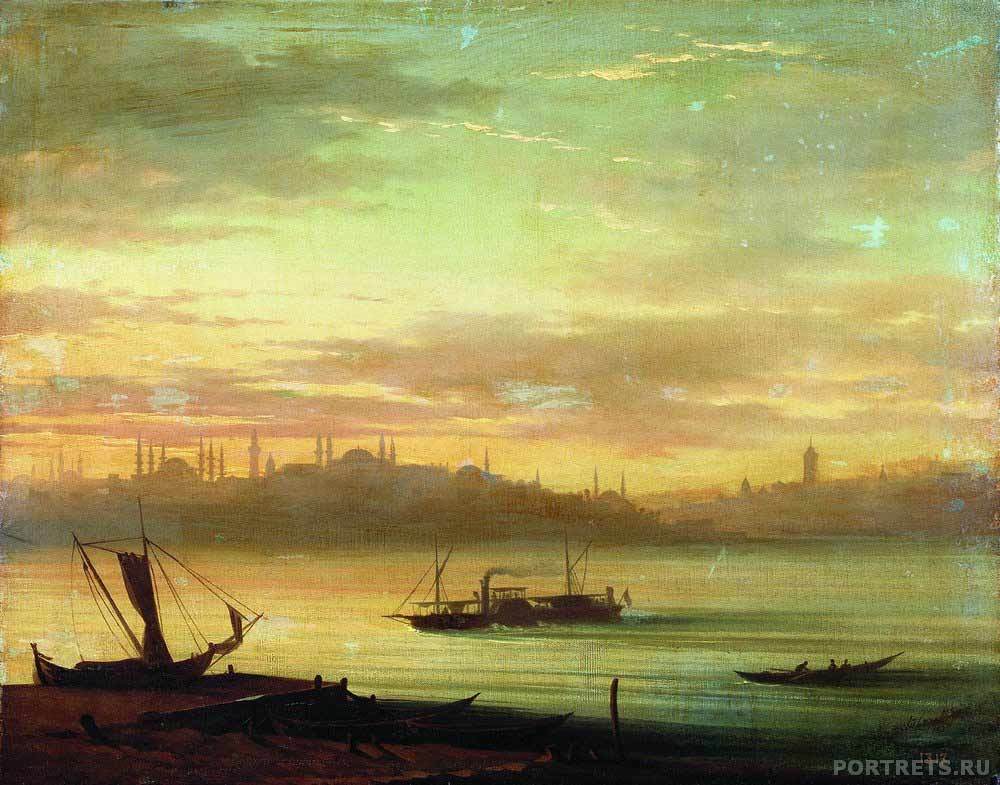 Айвазовский «Вид Босфора» 1874