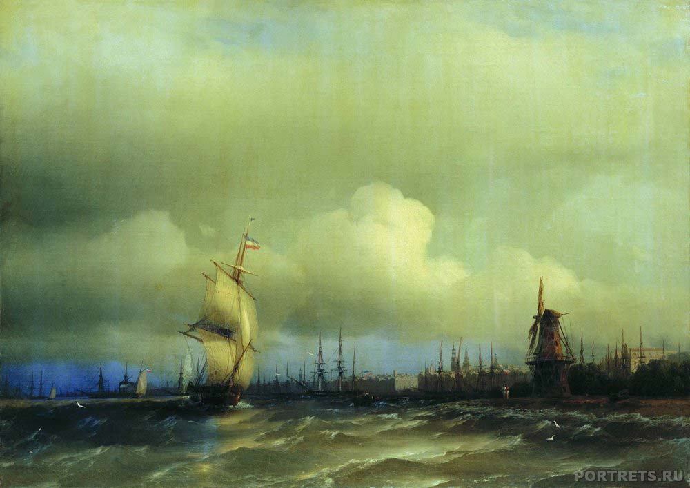 «Вид Амстердама» 1854