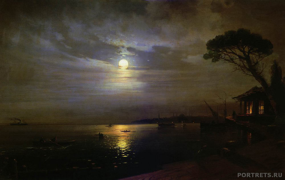 Картина Айвазовского Лунная ночь