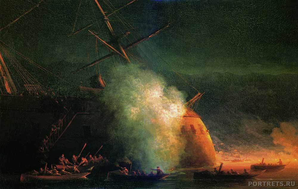 Минная атака катерами парохода «Великий князь Константин» турецкого броненосца «Ассари-Шевкет» на Сухумском рейде 12 августа 1877 года