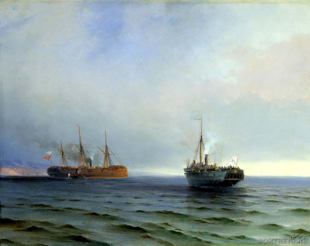 Захват пароходом «Россия» турецкого военного транспорта «Мессина» на Чёрном море 13 декабря 1877 года