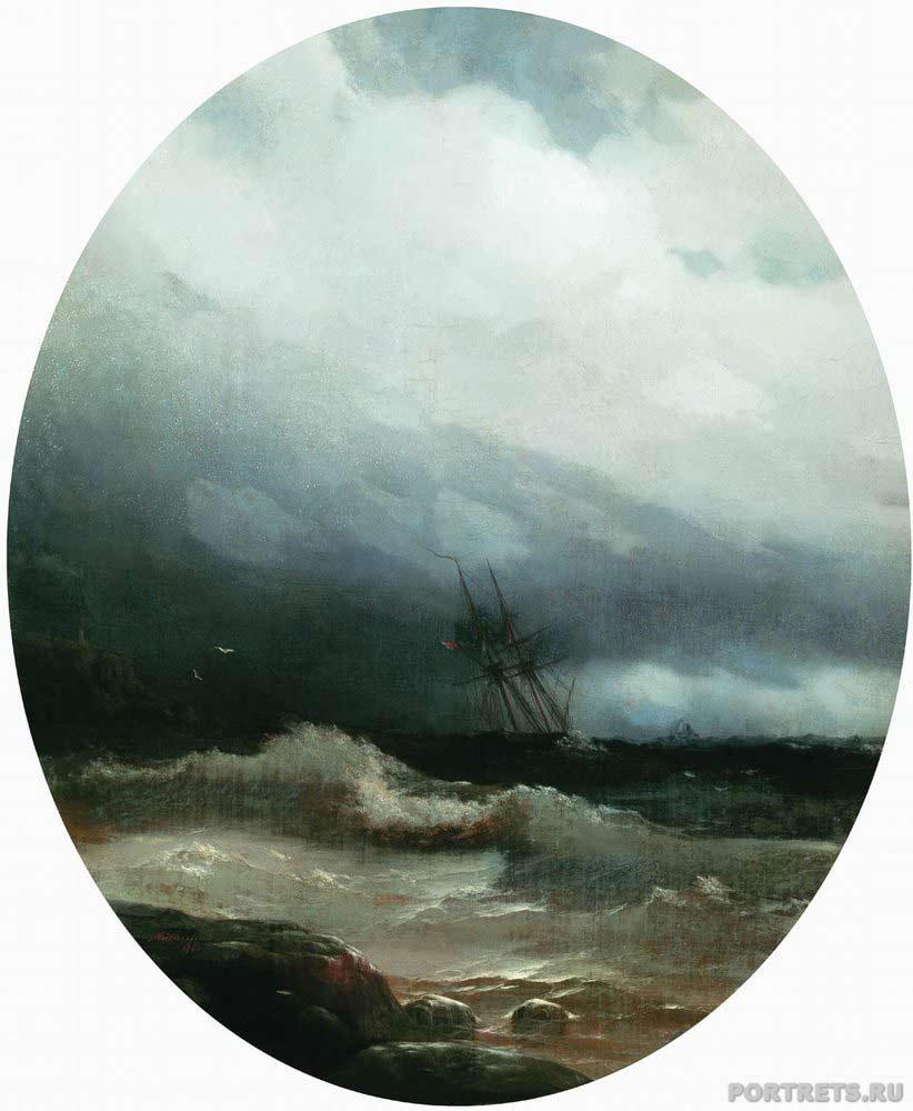 Айвазовский Корабль в бурю