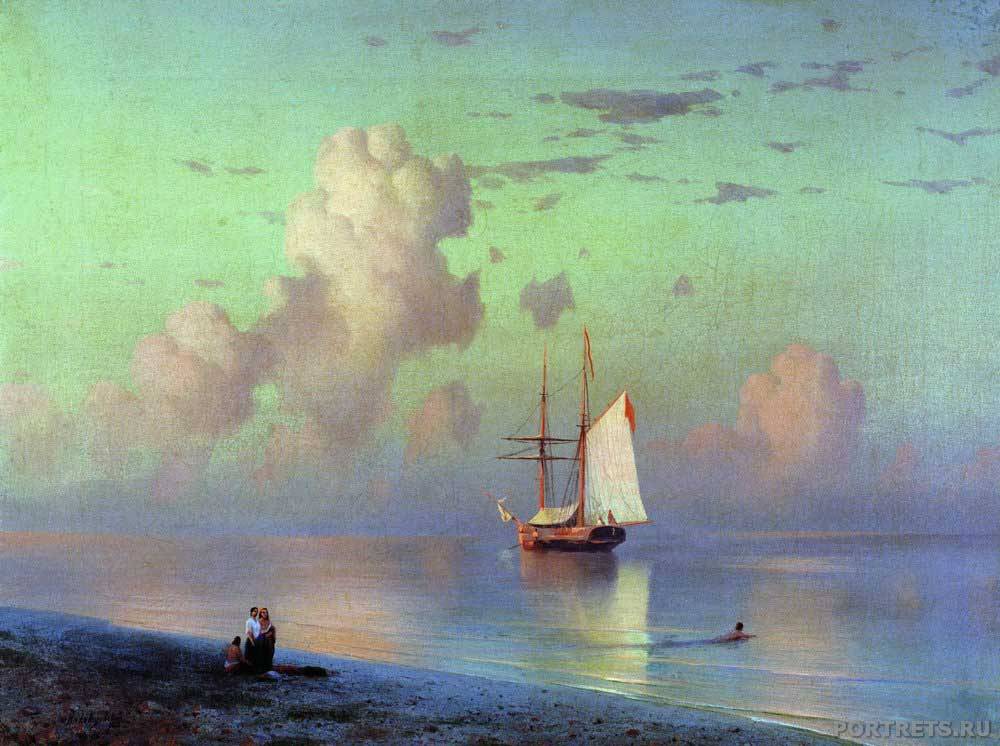 Айвазовский. закат 1866