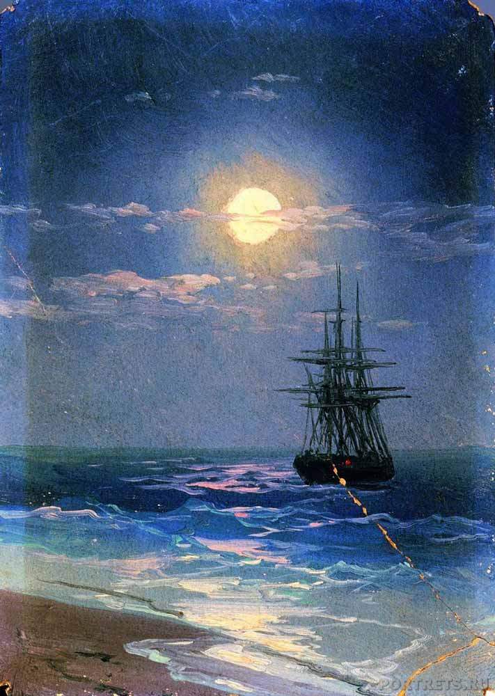  «Ночь на море» Айвазовский картина