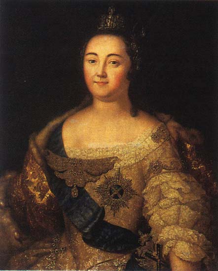 Императрица Елизавета Петровна» портрет Антропова