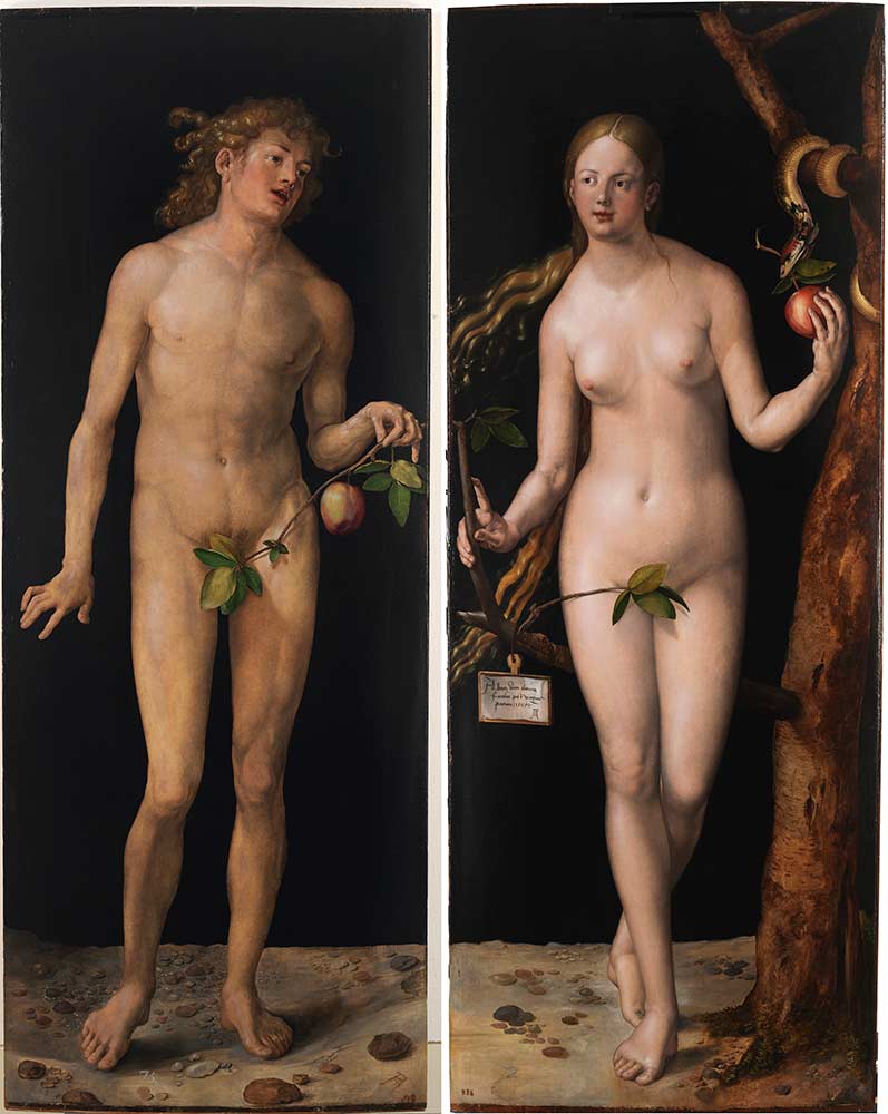 Большие картины на стену. «Адам и Ева» картина Дюрера