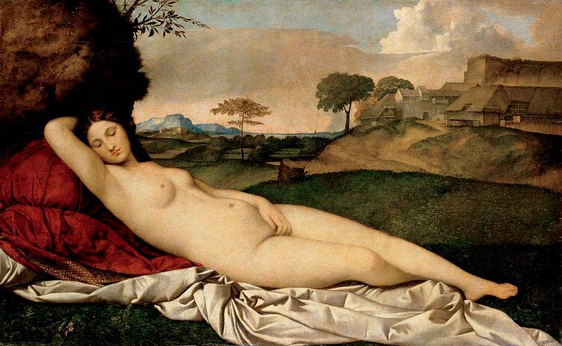 Картины «Ню» Джорджоне. Спящая Венера