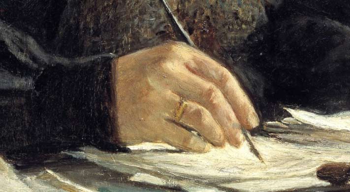 Портрет Льва Толстого. Фрагмент №2 Ге Николай Николаевич