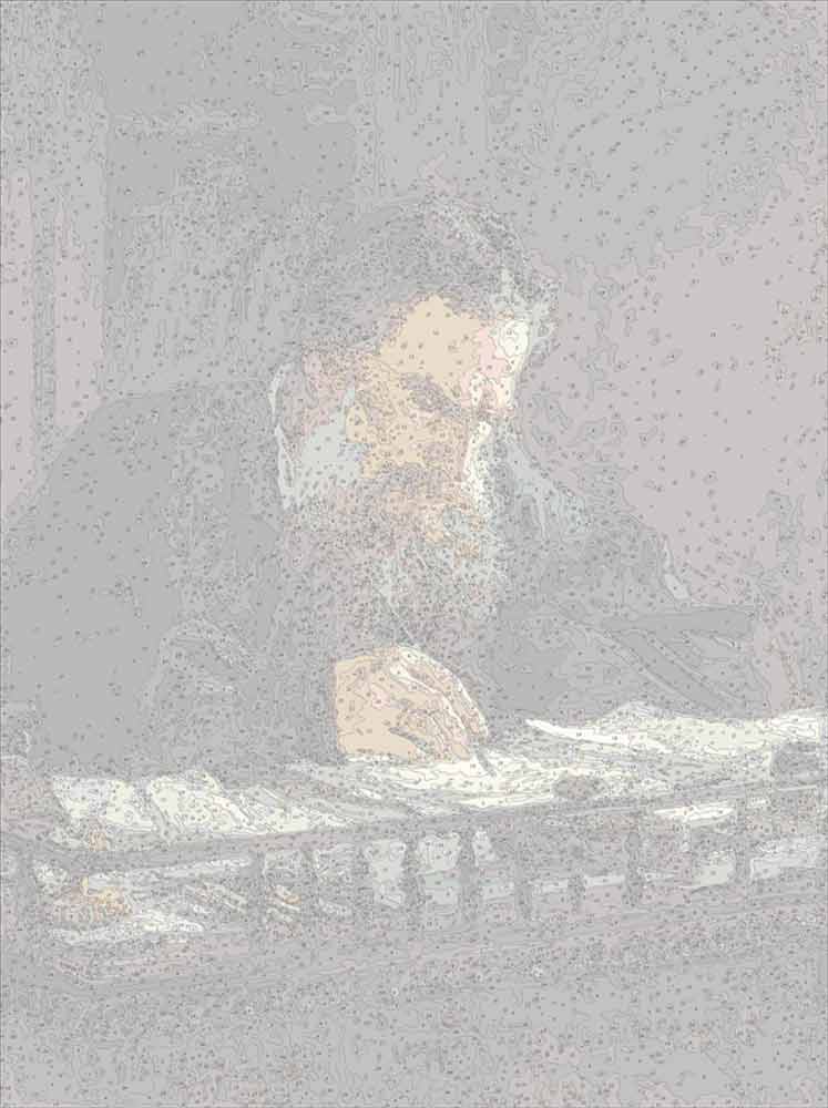 Раскраска по номерам. Натюрморт. Портрет Льва Толстого