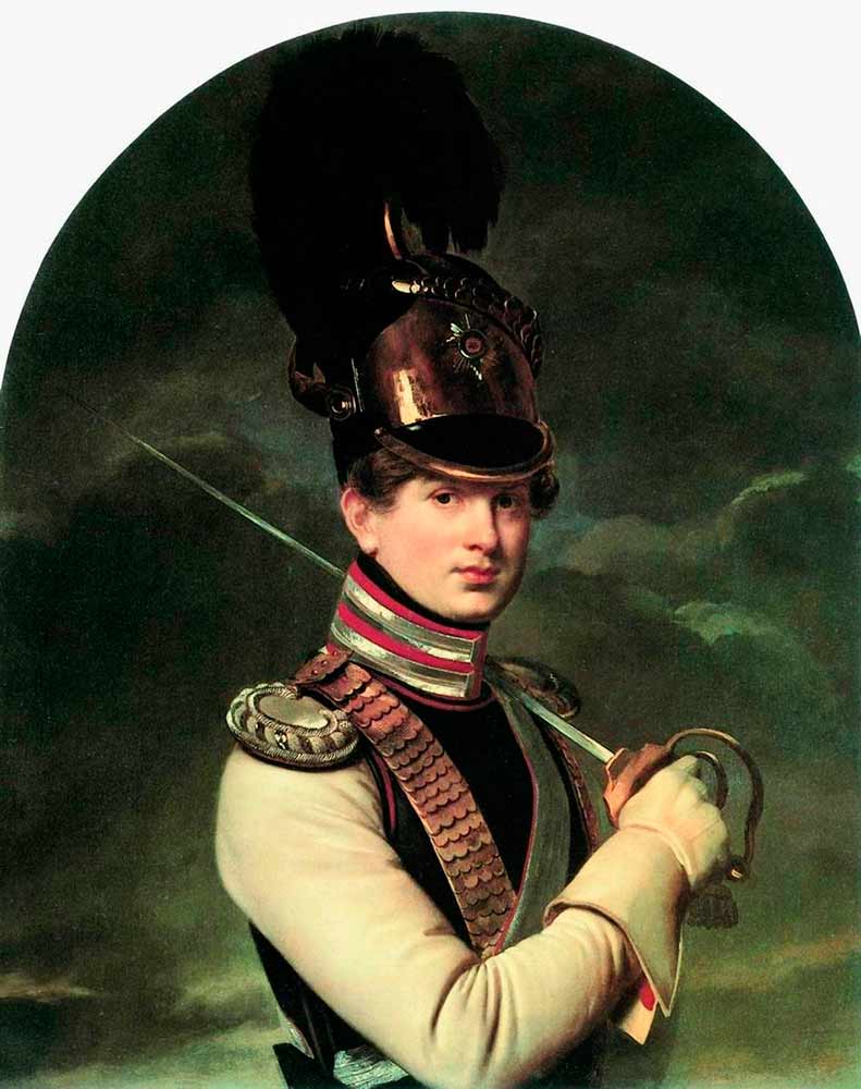 Портрет в образе по фото на холсте. Портрет князя Н. П. Трубецкого, 1826