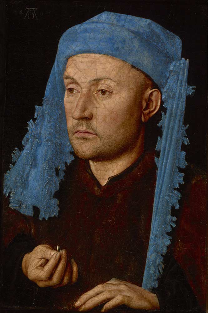 Портрет мужчины в голубом шапероне