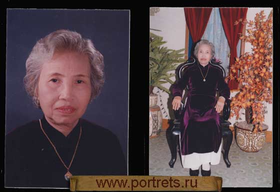 Портрет пожилой вьетнамки