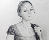 Рисунок женщины карандашом