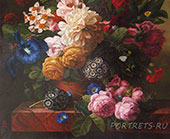 Натюрморты с цветами Картины на заказ маслом на холсте