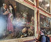 Фруктовая лавка картина Франса Снейдерса. Хужожник изучает картину
