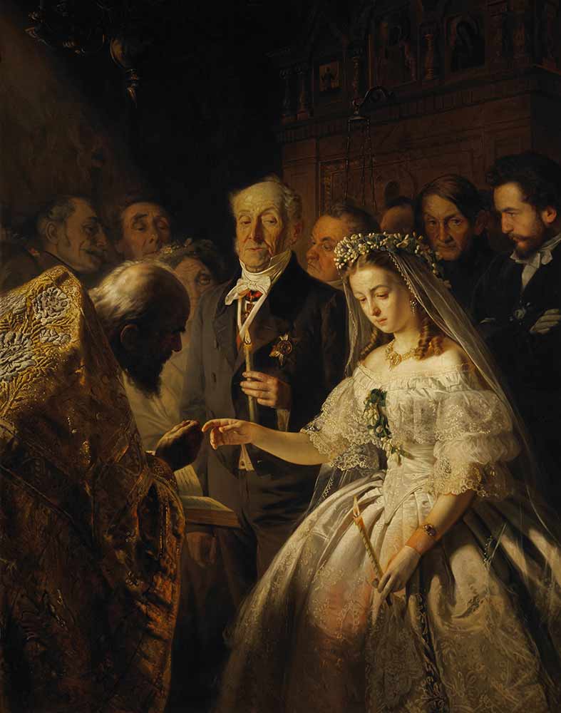 Государственная Третьяковская галерея. Пукирев «Неравный брак» картина