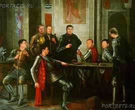 Групповой портрет Круглый стол короля Артура.