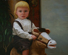 Арсений на коне. Детский портрет