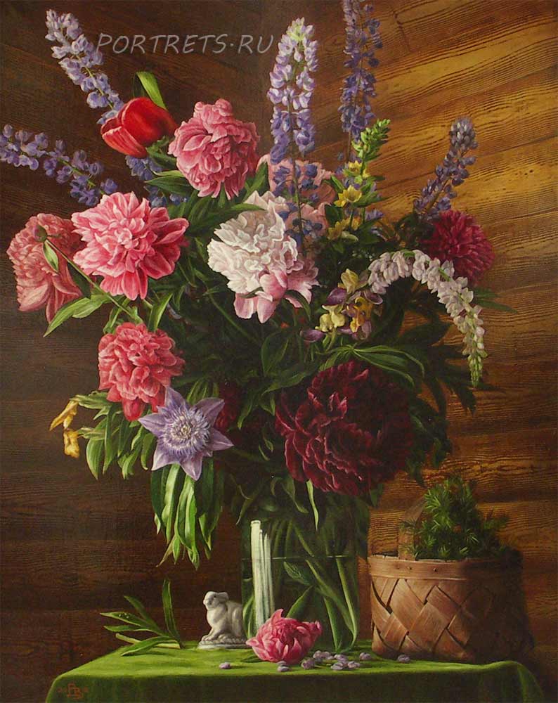 «Летний букет цветов» картина 2010 года