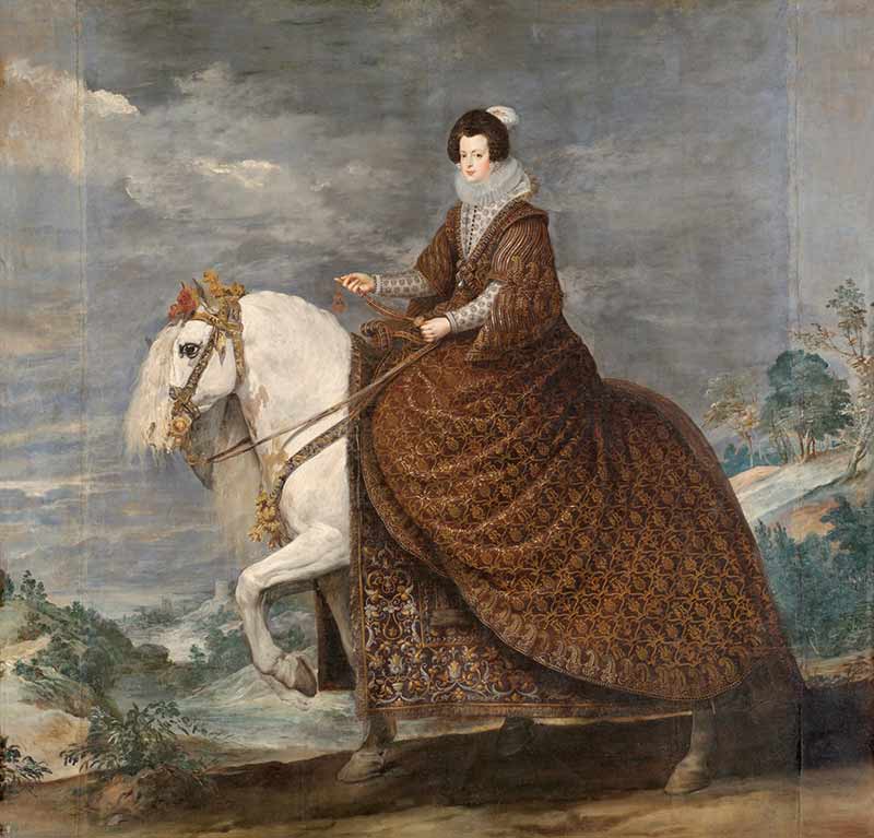Елизавета Французская» Диего Веласкес картина около 1635 г.