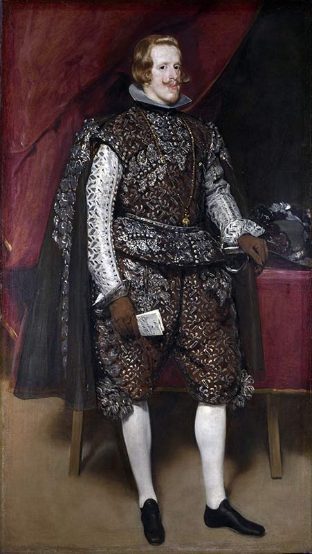 Парадный портрет. Филипп 4 в коричневом и серебряном цвете