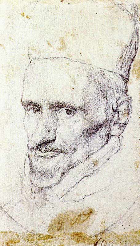 Графический портрет. Портрет кардинала Веласкес
