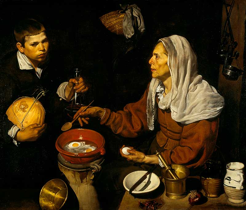 Испания живопись 17 век. Старуха жарящая яйца диего веласкес