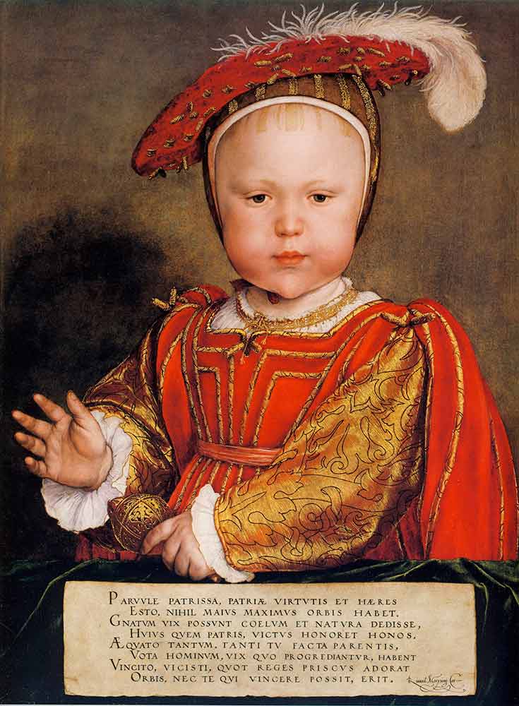 Детские портреты известных художников. Портрет Эдуарда 6