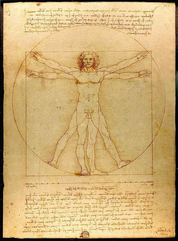 Леонардо да Винчи «Витрувианский человек»