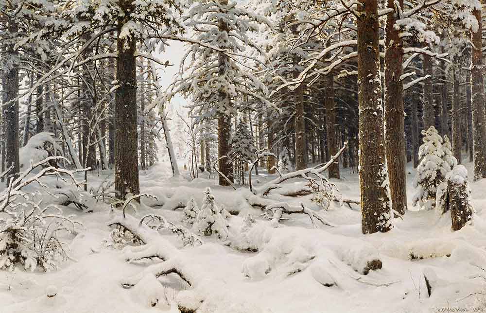 Зима. картина Шишкина