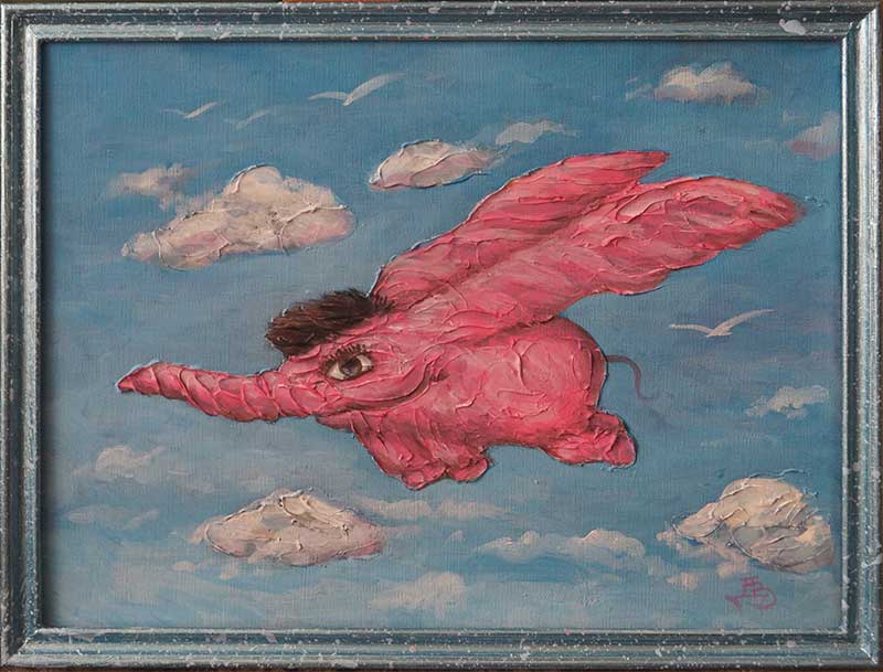 "Розовый слон" картина