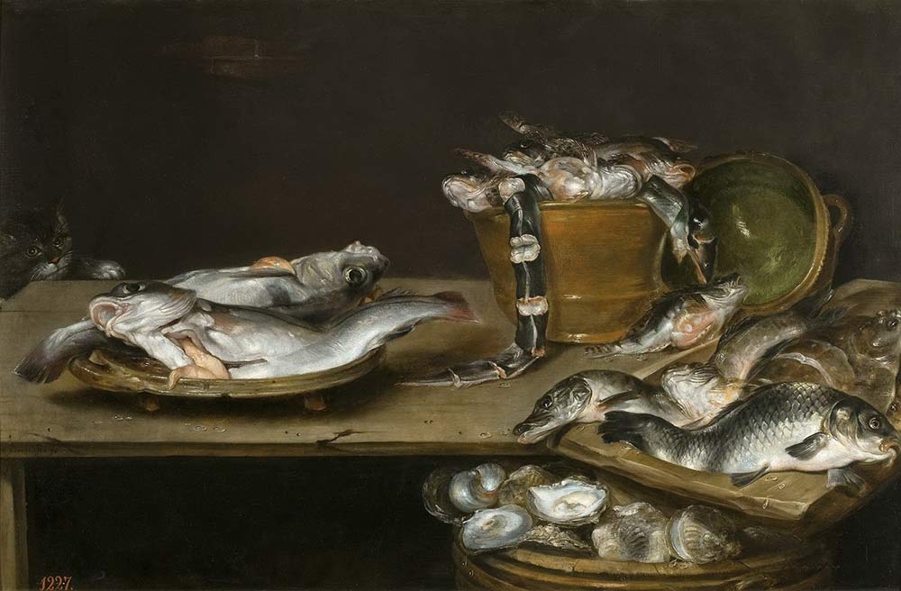 Музей Прадо, картины: Адриансен Александр. Натюрморт с рыбой