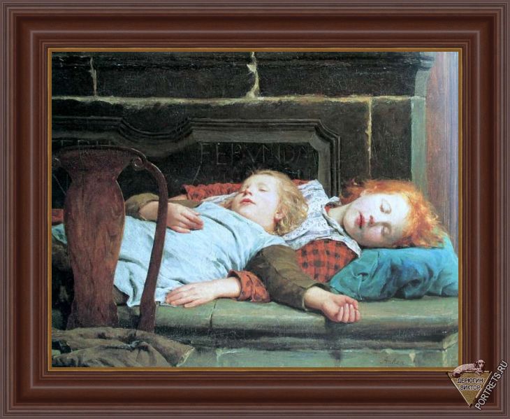 «Две спящие девушки» картина