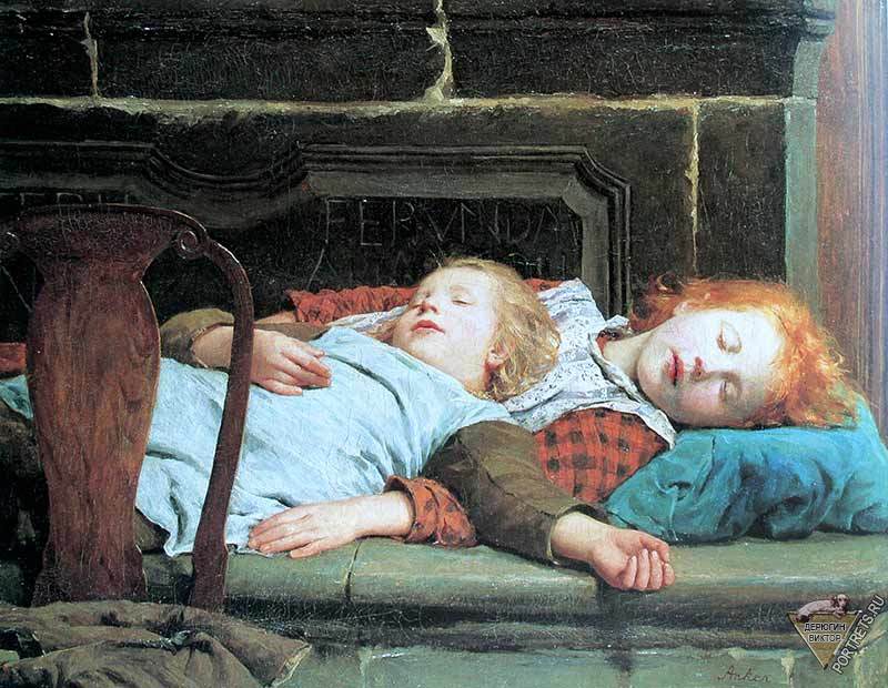 «Две спящие девушки» картина