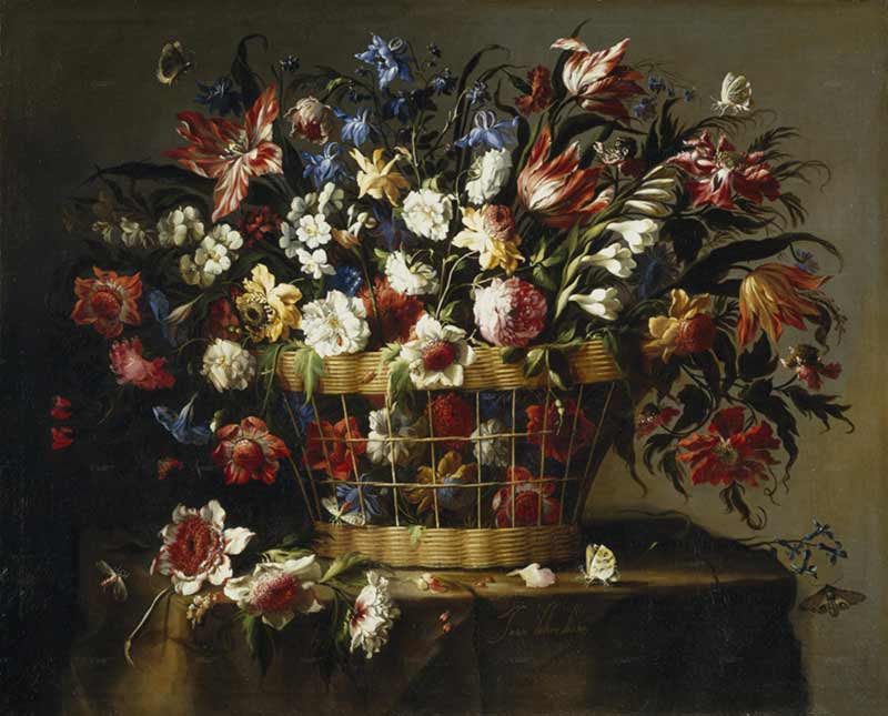 Арельяно, Хуан де. Корзина цветов