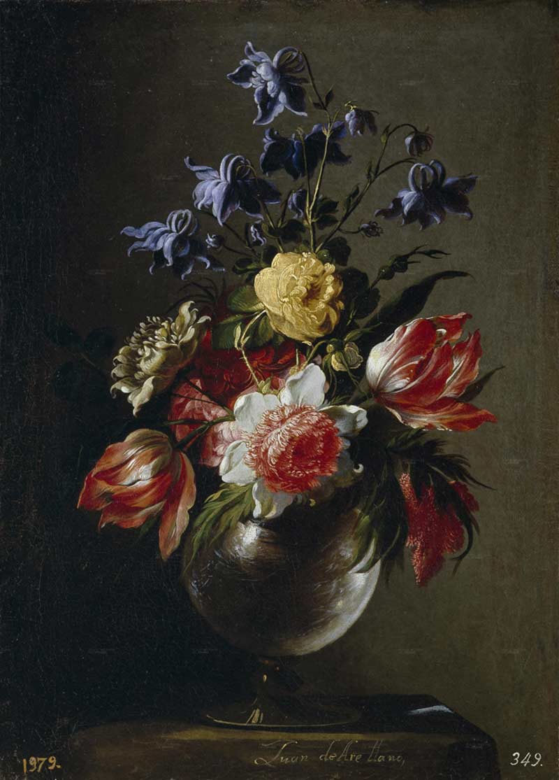 Музей Прадо, картины. Арельяно, Хуан де. Ваза с цветами